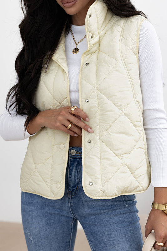 Button Down Puff Vest