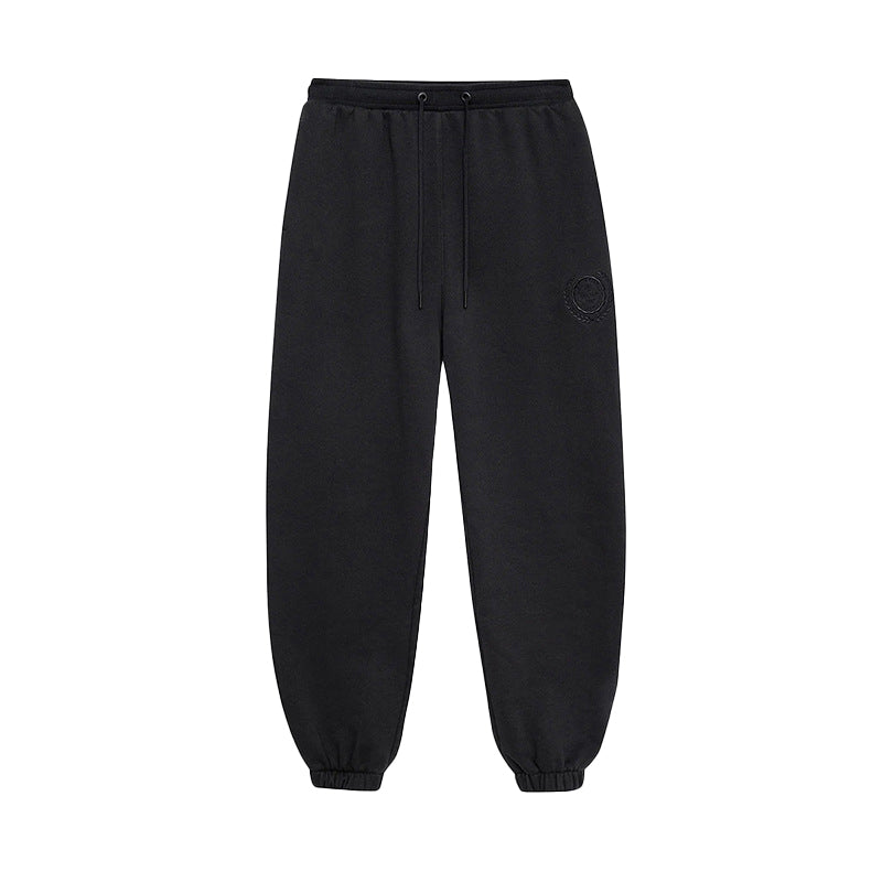 We161 Embroidered Fleece Sport Women's Autumn and Winter Sweatpants Pants