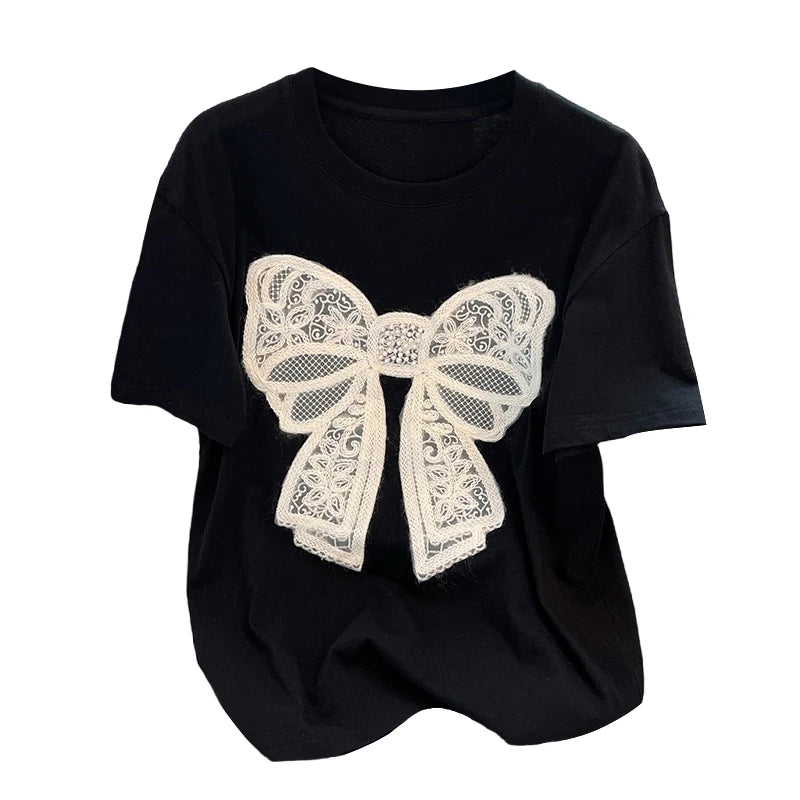 Chic Ladies Bow Top