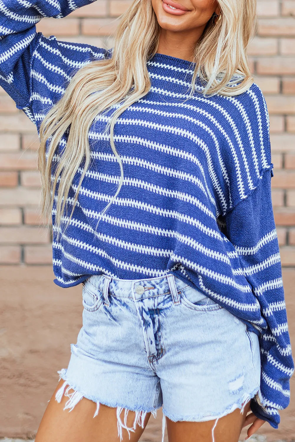 we47 tiny stripe lightweight sweater