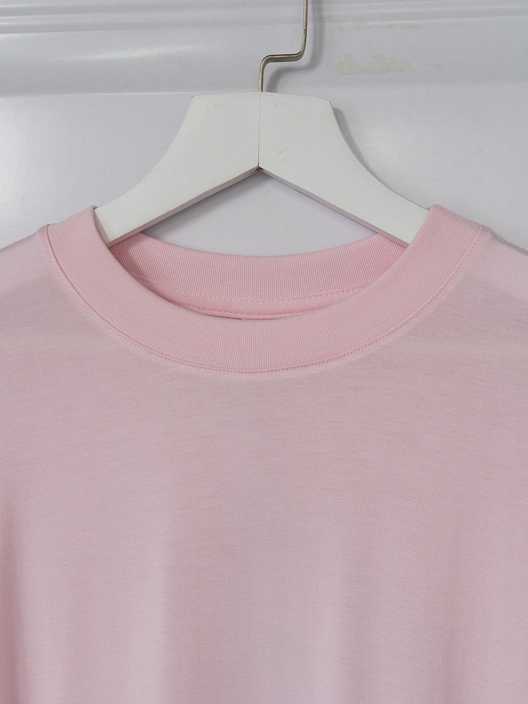 We189 Cotton Long Sleeve T-shirt Solid Color Pink White Gray Purple Soft Tee Tops Women