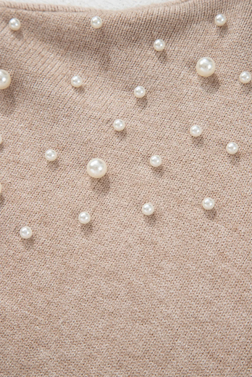 Pearl Detail Long Sleeve Sweater