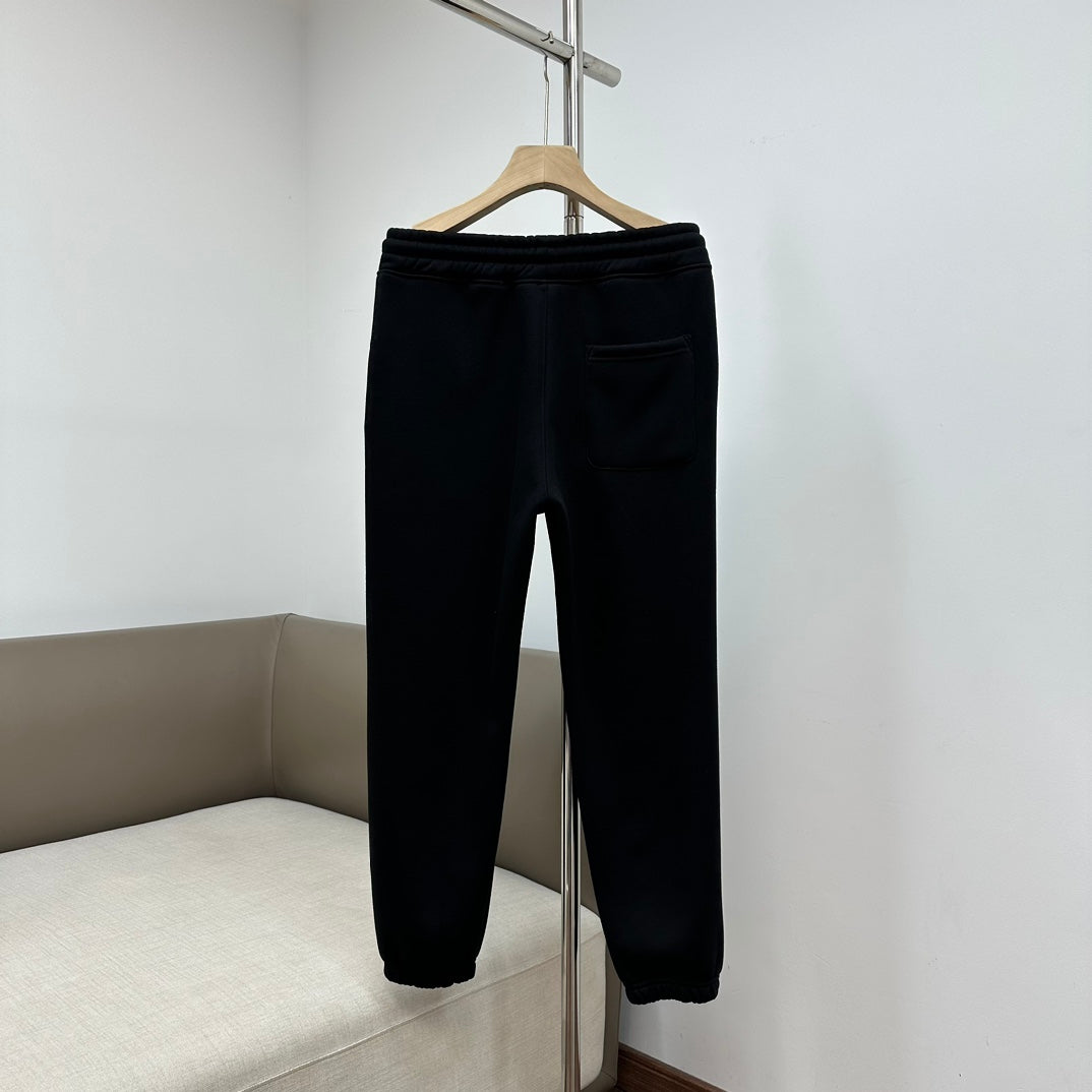 we-3-18 Autumn Winter Fleece Jogger Pant Elasric Wiast Drawstring Long Trouserfor Women