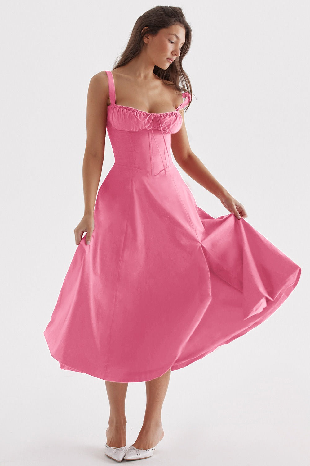 Elegant Large Hem Dress