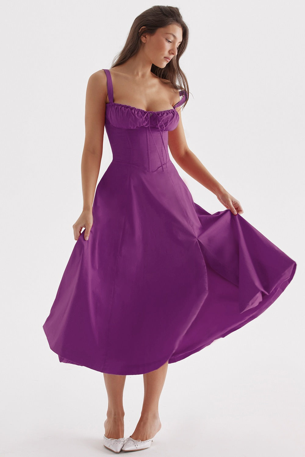 Elegant Large Hem Dress