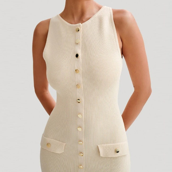 Buckle Knitted Dress