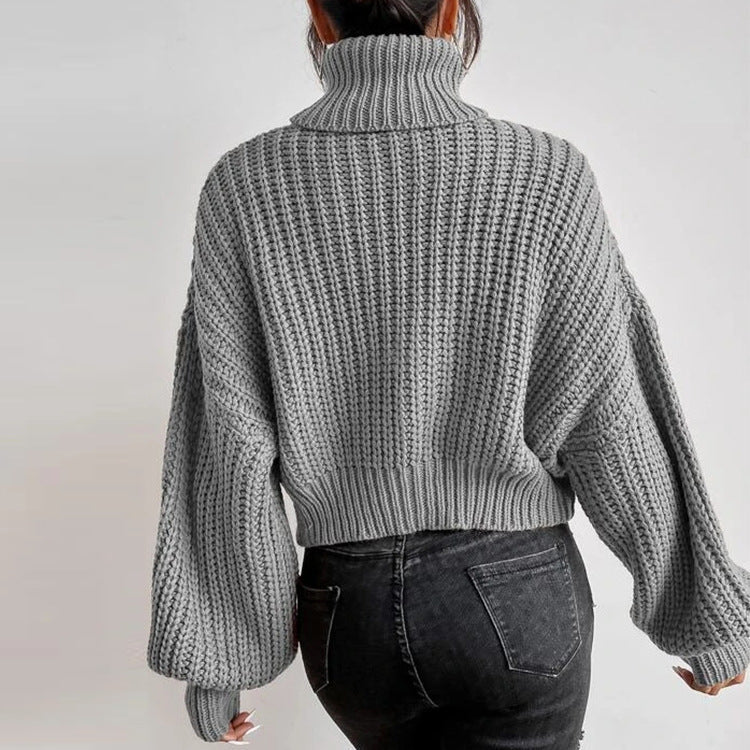 we31 Long Shoulder Knitted Pullover Turtleneck