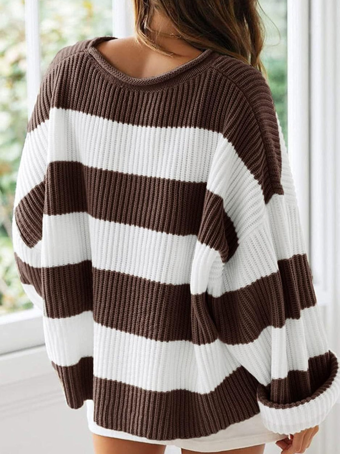 we75 Block Striped Sweater