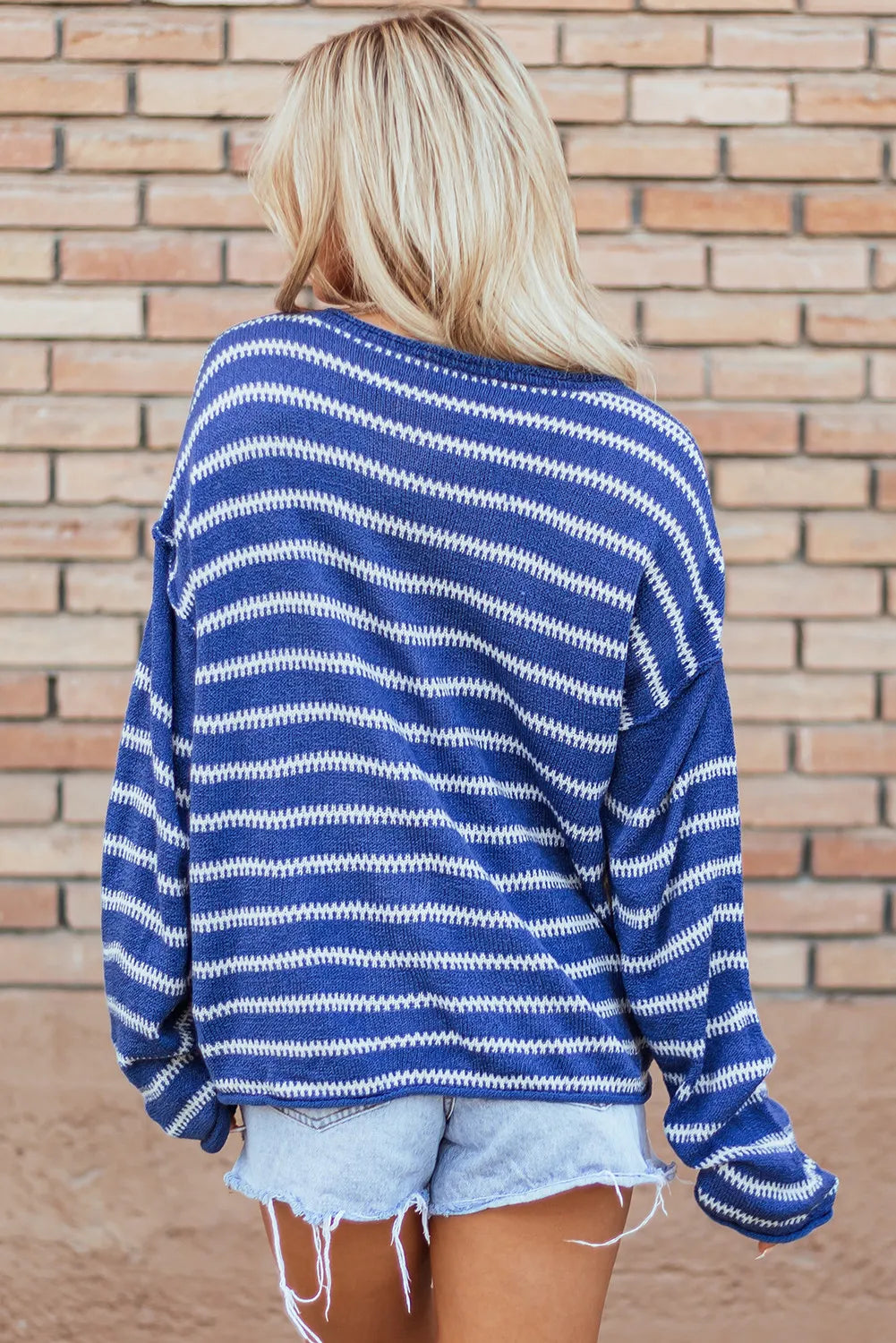 we47 tiny stripe lightweight sweater