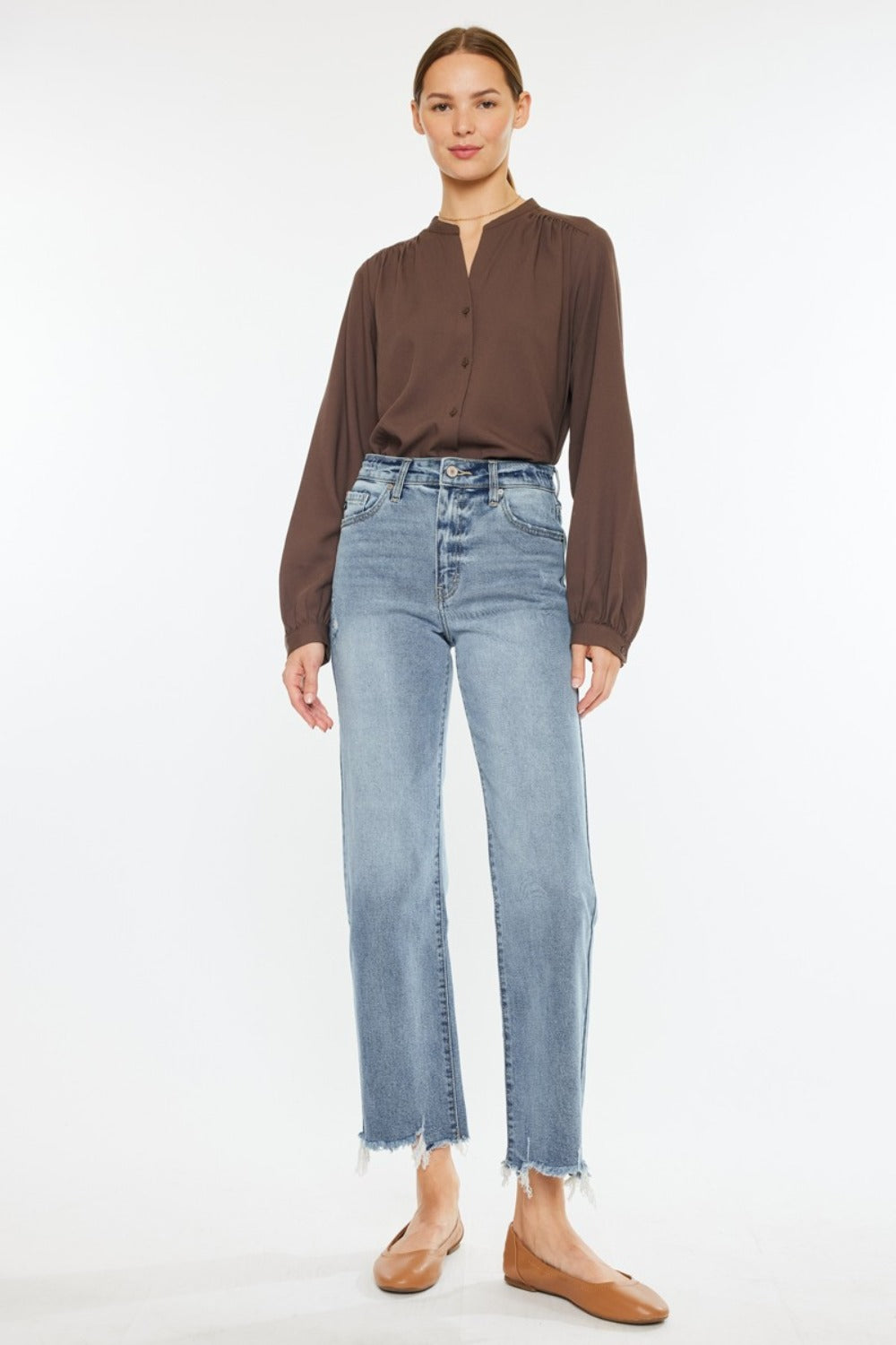 High Rise Wide Leg Jeans